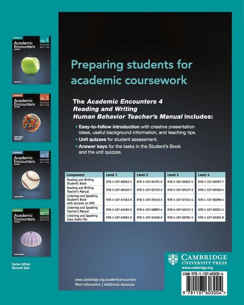 Produktbild: Academic Encounters Level 4