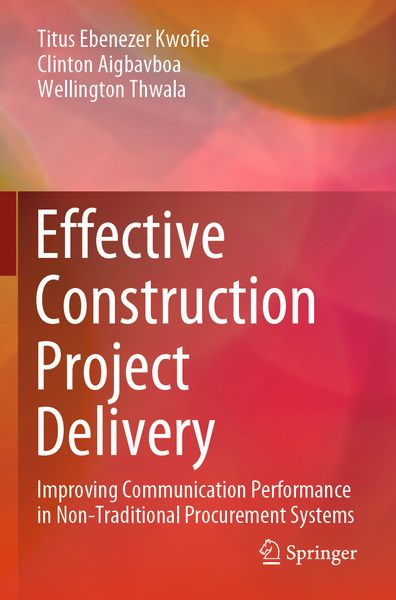 Produktbild: Effective Construction Project Delivery