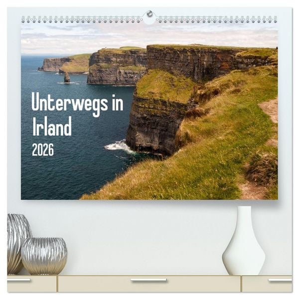 Unterwegs in Irland (hochwertiger Premium Wandkalender 2026 DIN A2 quer), Kunstdruck in Hochglanz