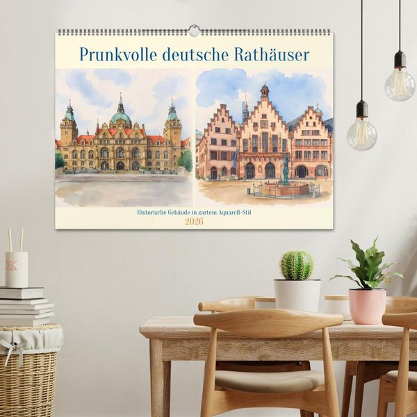 Produktbild: Prunkvolle deutsche Rath&auml;user (Wandkalender 2026 DIN A2 quer), CALVENDO Monatskalender
