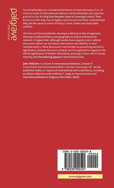 Produktbild: The Ethics of Territorial Borders
