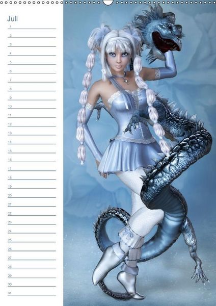 Produktbild: M&auml;dchen im Manga Style (Wandkalender immerw&auml;hrend DIN A2 hoch)