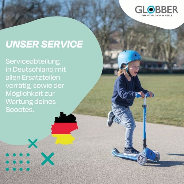 Produktbild: GLOBBER ELITE LIGHTS dunkelmint, mit Leuchtrollen