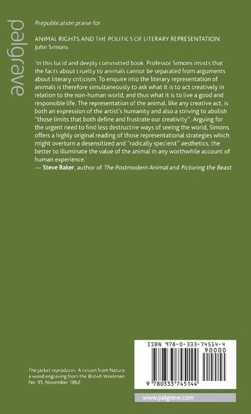 Produktbild: Animals, Literature and the Politics of Representation