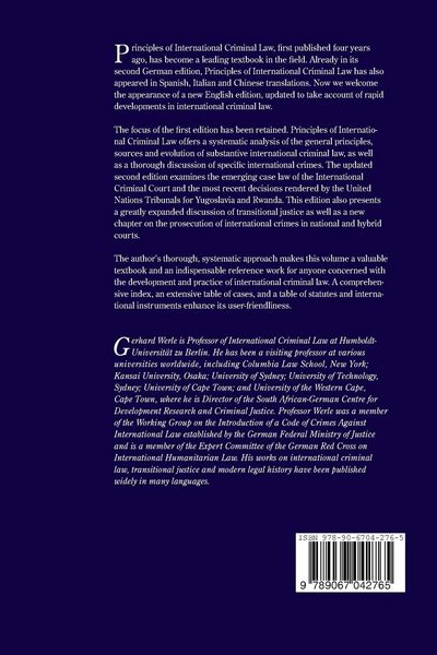 Produktbild: Principles of International Criminal Law