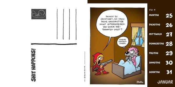 Produktbild: Shit happens! Postkartenkalender 2027