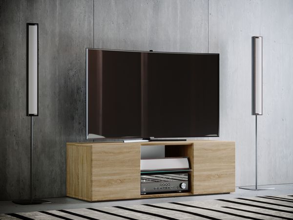 Produktbild: Holz TV Lowboard M&ouml;bel Fernsehschrank Lowina