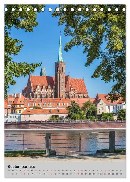 Produktbild: BRESLAU Historisches Stadtherz (Tischkalender 2026 DIN A5 hoch), CALVENDO Monatskalender