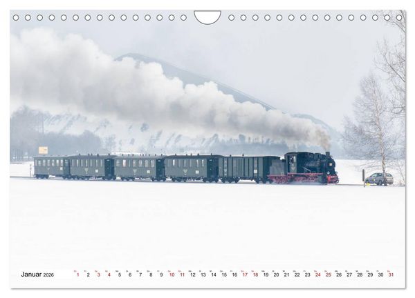 Produktbild: Mansfelder Bergwerksbahn (Wandkalender 2026 DIN A4 quer), CALVENDO Monatskalender