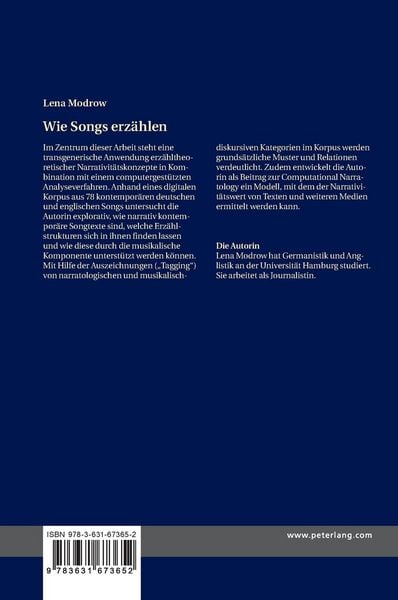 Produktbild: Wie Songs erz&auml;hlen