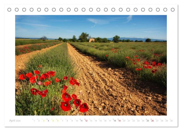 Produktbild: Streifzug durch die Provence (Tischkalender 2026 DIN A5 quer), CALVENDO Monatskalender