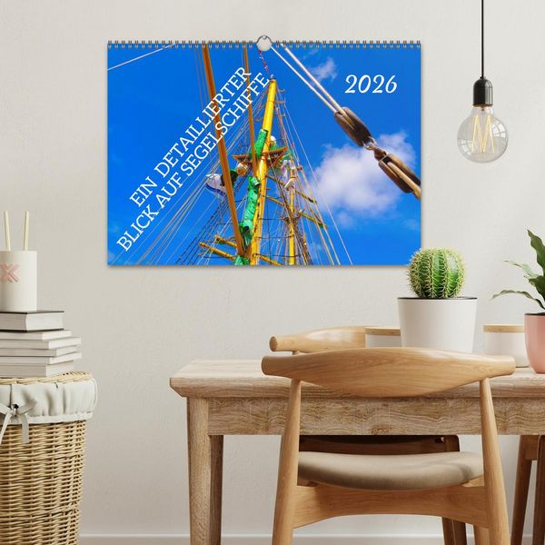 Produktbild: Ein detaillierter Blick auf Segelschiffe (Wandkalender 2026 DIN A3 quer), CALVENDO Monatskalender