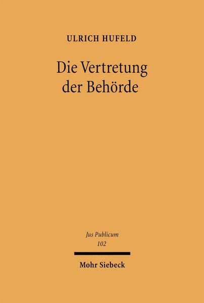 Produktbild: Die Vertretung der Beh&ouml;rde
