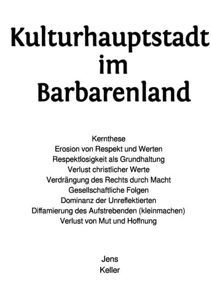 Produktbild: Kulturhauptstadt im Barbarenland