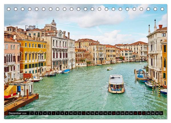 Produktbild: Besuch in Venedig (Tischkalender 2026 DIN A5 quer), CALVENDO Monatskalender