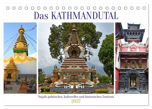 Produktbild: Das Kathmandutal (Tischkalender 2027 DIN A5 quer), CALVENDO Monatskalender