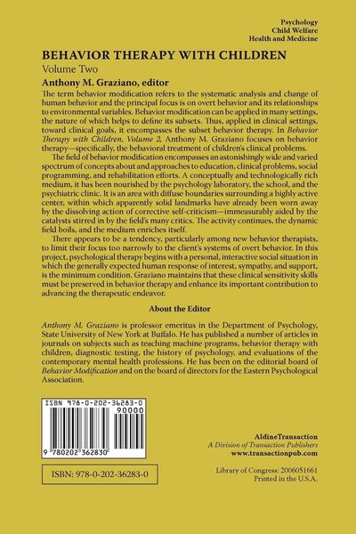 Produktbild: Behavior Therapy with Children