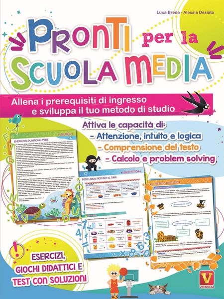 Produktbild: Pronti per la scuola media. Allena i prerequisiti di ingresso e sviluppa il tuo metodo di studio