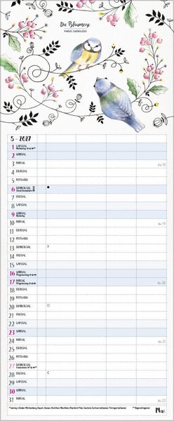 Produktbild: Familienplaner Pretty Birds 2027