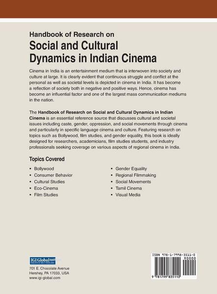 Produktbild: Handbook of Research on Social and Cultural Dynamics in Indian Cinema