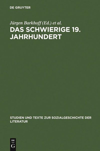 Produktbild: Das schwierige 19. Jahrhundert