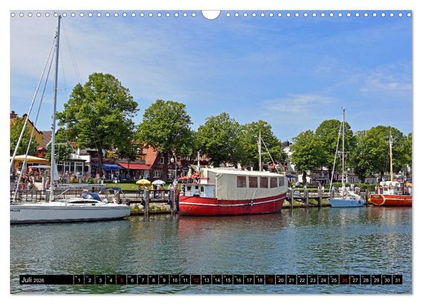 Produktbild: Warnem&uuml;nde und Rostock, Perlen an der Ostsee (Wandkalender 2026 DIN A3 quer), CALVENDO Monatskalender