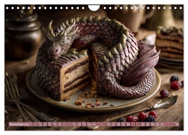 Produktbild: Sweet Wonders. Fantastische Tortenkreationen (Wandkalender 2026 DIN A4 quer), CALVENDO Monatskalender