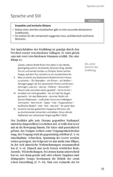 Produktbild: Lekt&uuml;rehilfen E.T.A. Hoffmann 'Der Sandmann'