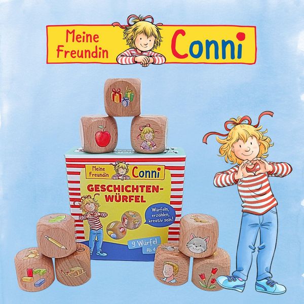 Produktbild: Geschichtenw&uuml;rfel mit Conni