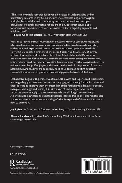 Produktbild: Foundations of Education Research