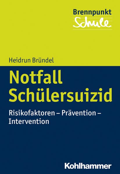 Produktbild: Notfall Sch&uuml;lersuizid