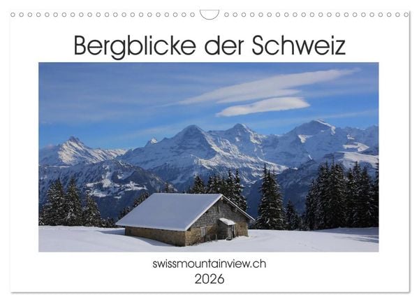 Produktbild: Bergblicke der Schweiz (Wandkalender 2026 DIN A3 quer), CALVENDO Monatskalender