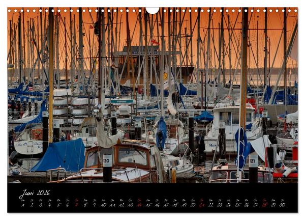 Produktbild: Boote und Schiffe auf Elbe und Ostsee (Wandkalender 2026 DIN A3 quer), CALVENDO Monatskalender