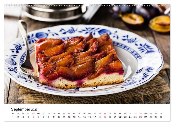 Produktbild: Kuchen, Kekse und Geb&auml;ck - s&uuml;&szlig; und lecker durch das Jahr (hochwertiger Premium Wandkalender 2027 DIN A2 quer), Kunstdruck in Hochglanz