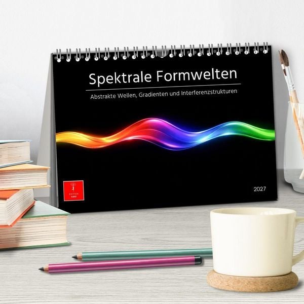 Produktbild: Spektrale Formwelten (Tischkalender 2027 DIN A5 quer), CALVENDO Monatskalender