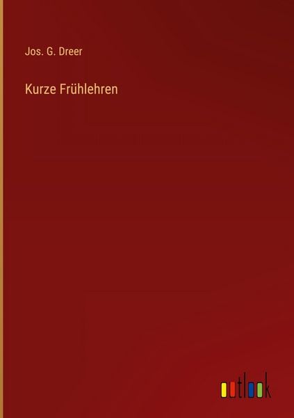 Produktbild: Kurze Fr&uuml;hlehren