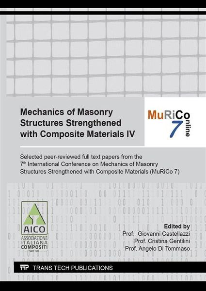 Produktbild: Mechanics of Masonry Structures Strengthened with Composite Materials IV