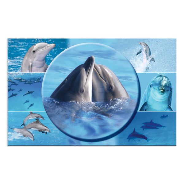 Produktbild: HERMA Schreibtischunterlage Delphin 55x35cm