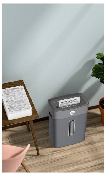Produktbild: HP OneShred 815CC Aktenvernichter 8 Blatt Partikelschnitt P-4 15 l Vernichtet auch B&uuml;roklammern, Heftklammern, Kreditkarte