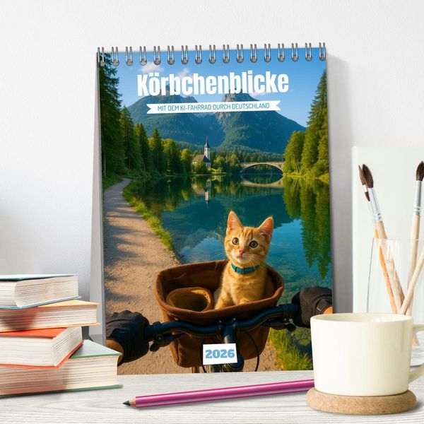 Produktbild: K&ouml;rbchenblicke (Tischkalender 2026 DIN A5 hoch), CALVENDO Monatskalender