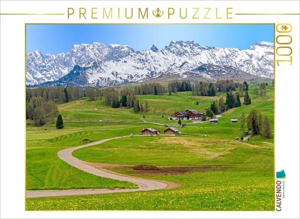 CALVENDO Puzzle Seiser Alm | 1000 Teile Lege-Größe 64x48cm Foto-Puzzle für glückliche Stunden