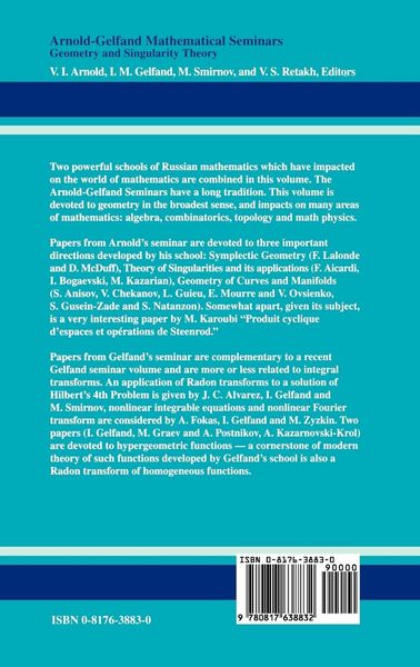 Produktbild: The Arnold-Gelfand Mathematical Seminars