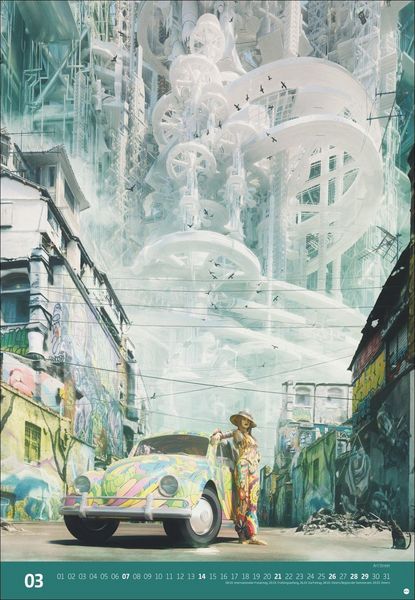 Produktbild: Gal Barkan: Future Cities Posterkalender 2027