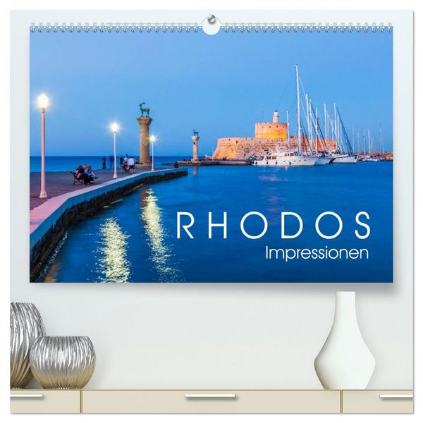 Produktbild: RHODOS Impressionen (hochwertiger Premium Wandkalender 2026 DIN A2 quer), Kunstdruck in Hochglanz