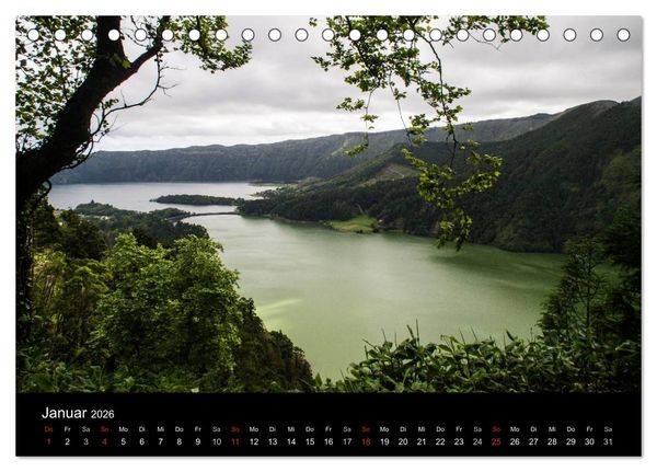 Produktbild: Faszination Azoren (Tischkalender 2026 DIN A5 quer), CALVENDO Monatskalender