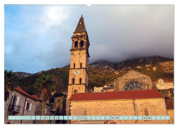 Produktbild: Perast in Montenegro - Romantisches St&auml;dtchen in faszinierender Landschaft (Wandkalender 2026 DIN A2 quer), CALVENDO Monatskalender