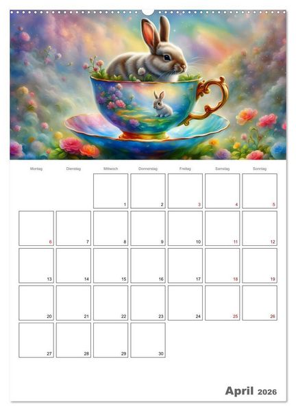 Produktbild: Tierische Kaffee Gesellschaft (Wandkalender 2026 DIN A2 hoch), CALVENDO Monatskalender