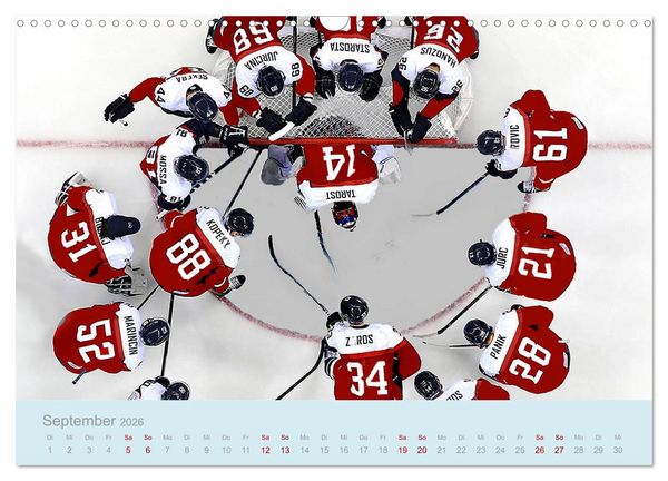 Produktbild: Eishockey! Schneller, h&auml;rter, das Powergame! (Wandkalender 2026 DIN A3 quer), CALVENDO Monatskalender