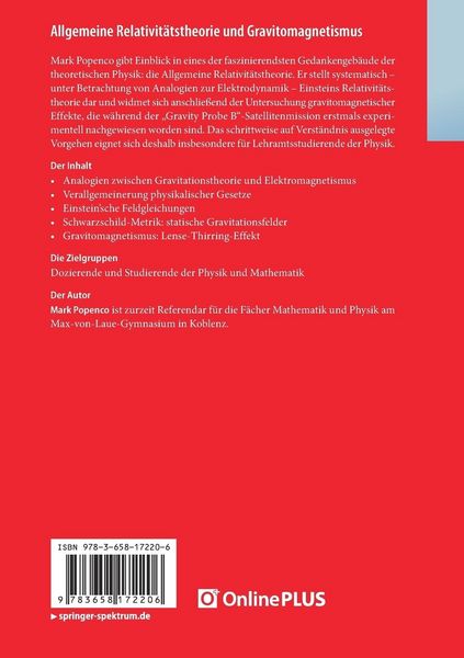 Produktbild: Allgemeine Relativit&auml;tstheorie und Gravitomagnetismus