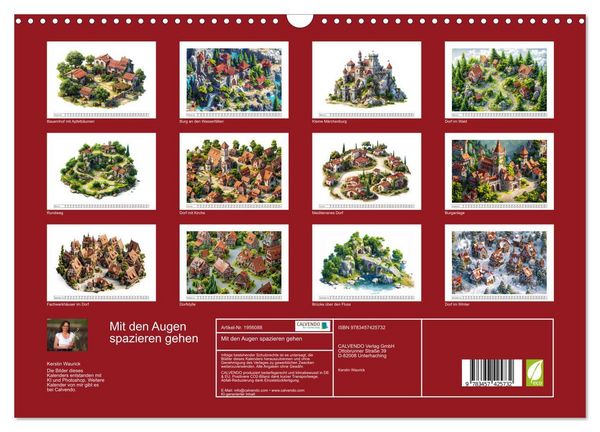 Produktbild: Mit den Augen spazieren gehen (Wandkalender 2026 DIN A3 quer), CALVENDO Monatskalender